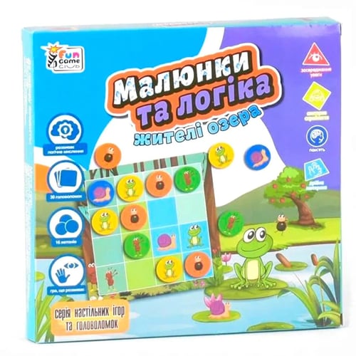 Настільна гра 4FUN Game Club Малюнки та логіка - Жителі Озера (UKB-B 0030)