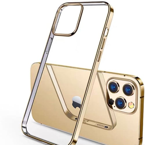 Чехол для iPhone TPU Case Clear Gold for iPhone 12 Pro Max