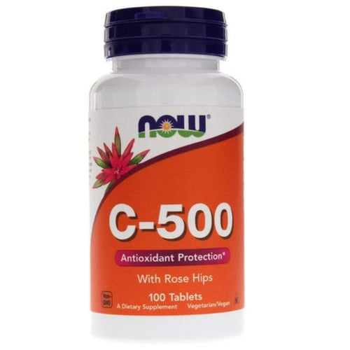 NOW Foods Vitamin C-500 Rose Hips 100 tabs / 100 servings