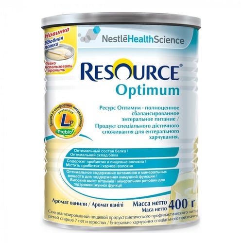 Дитяча суміш Nestle Resource Optimum з 7 років 400 г (1000263)