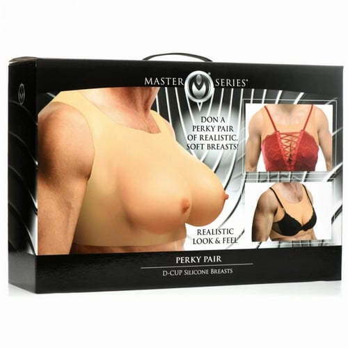 Накладні силіконові груди Master Series Perky Pair D-Cup Silicone Breasts: Розмір Универсальный