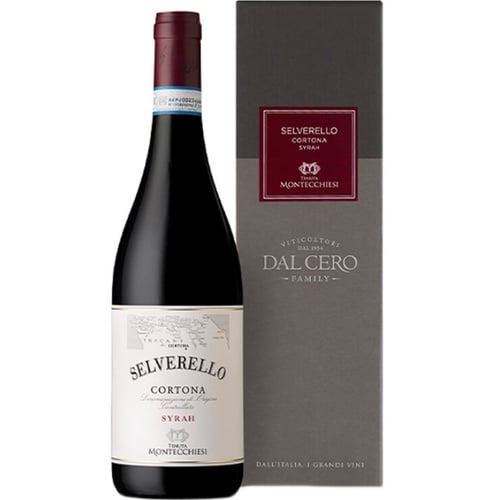 Вино Tenuta Montecchiesi Selverello Syrah Cortona DOC gift box красное сухое 13.5 % 0.75 л (WHS8059617871611)