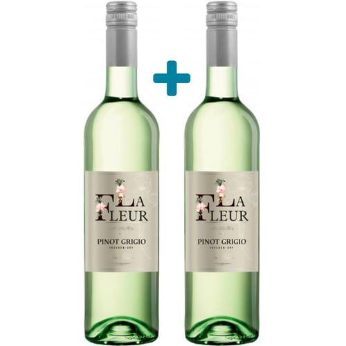 Набір вина Peter Mertes La Fleur "Pinot Grigio", сухе біле, 2x0.75л 12% (WHS2000820339197)