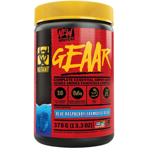 Амінокислота для спорту Mutant GEAAR 378 g / 30 servings / Blue Raspberry