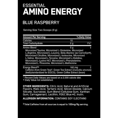 Амінокислота для спорту Optimum Nutrition Essential Amino Energy 270 g /30 servings/ Strawberry Lime