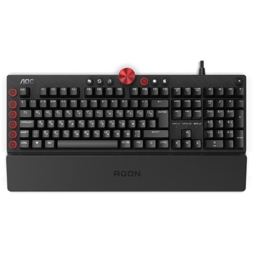 Клавіатура AOC AGK700 Gaming RGB Cherry MX Red Switch (AGK700DR2R)