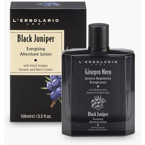 L'Erbolario Black Juniper Energising Aftershave Lotion Лосьон после бритья Черный Можжевельник 100 ml