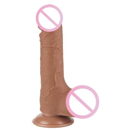 Фаллоимитатор LoveToy Sliding-Skin Dual Layer Dong 7.5" Brown