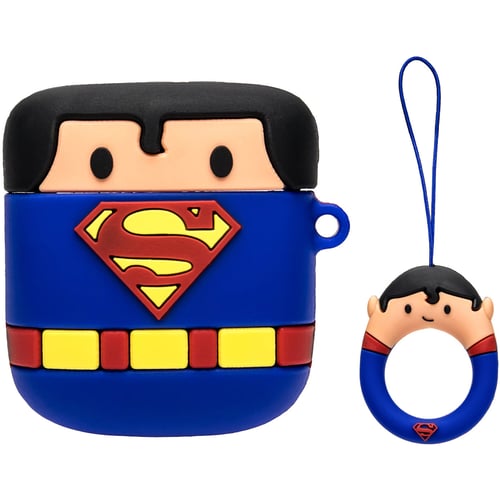 Чехол для наушников TPU Case Marvel & DC Superman Blue for Apple AirPods