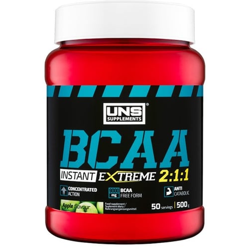 Амінокислота для спорту UNS BCAA 2-1-1 Instant 500g / 50 servings/ Strawberry