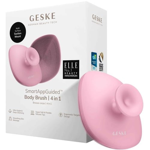 Электрощетка для тела GESKE Body Brush 4 в 1 Pink (GK000704PK01)