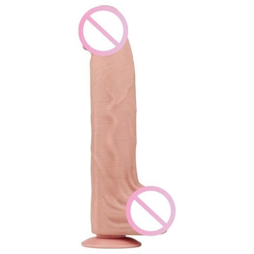 Фаллоимитатор LoveToy Sliding-Skin Dual Layer Dong 14" Flesh