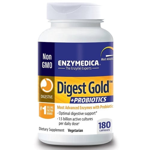 Enzymedica Digest Gold + Probiotics, 180 Capsules (ENZ-29091)