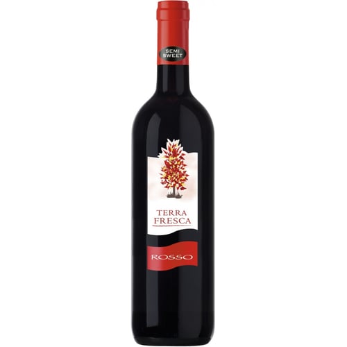 Вино Terra Fresca "Rosso Amabile" (напівсолодке, червоне) 0.75л (BDA1VN-VTF075-004)
