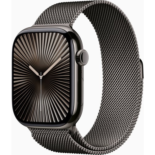 Apple Watch Series 10 46mm GPS+LTE Slate Titanium Case with Slate Milanese Loop