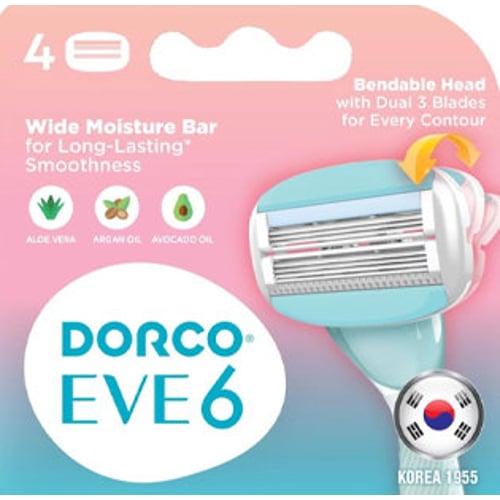 Dorco EVE Картриджі з 6 лезами 4 шт.