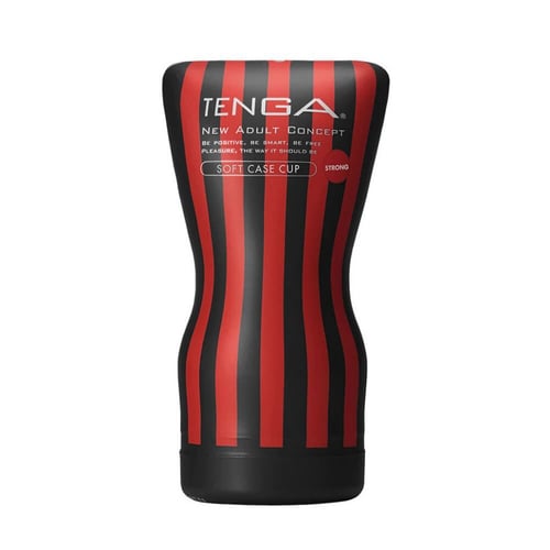 Мастурбатор Tenga Squeeze Tube Cup (м'яка подушечка) STRONG здавлює