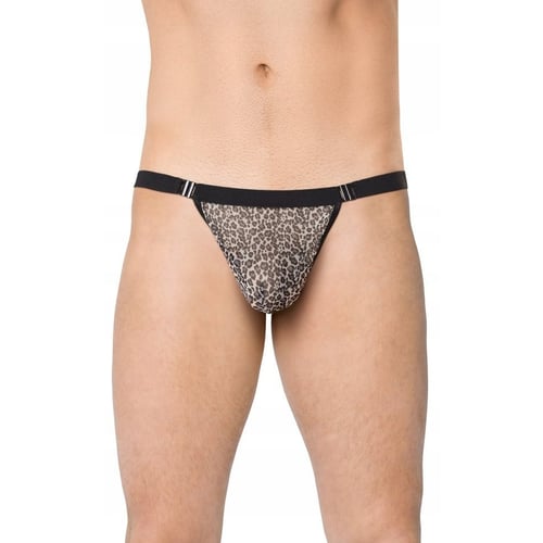 Чоловічі стрінги SoftLine - Mens Thong 4528, One Size (grey panther)