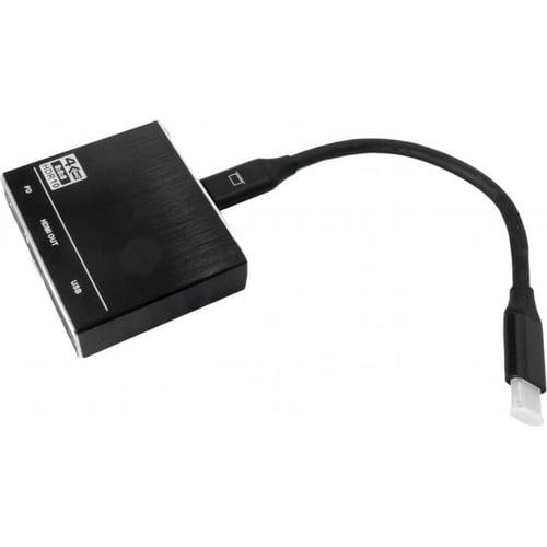 Кабель і перехідник Extradigital Type C - HDMI 4K 60Hz / USB / Type C (KBH1802)