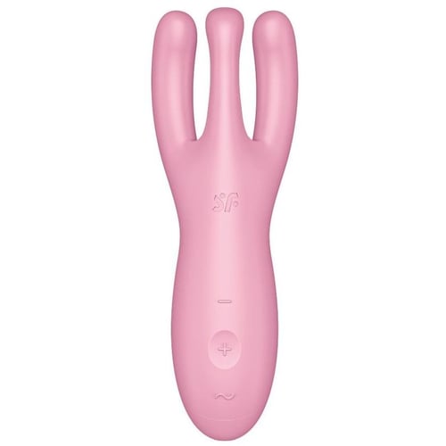 Кліторальний смарт вібратор Satisfyer Threesome 4 Pink із трьома пальчиками