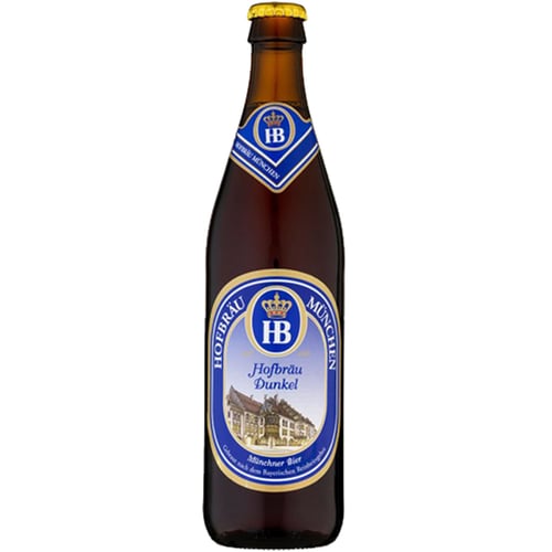 Упаковка пива Hofbrau Dunkel, темное фильтрованное, 5.5% 0.5л х 20 бутылок (EUR4005686003198)