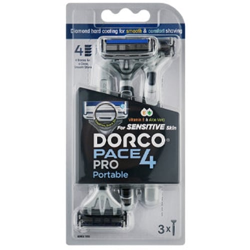 Dorco PACE 4 PRO Одноразова бритва для чоловіків 4 леза 3 шт.