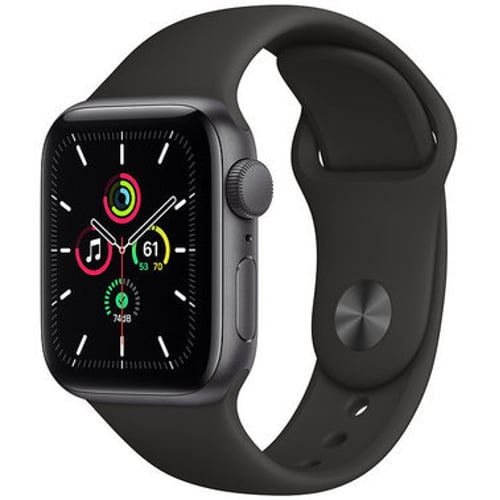 Apple Watch SE 40mm GPS Space Gray Aluminum Case with Black Sport Band (MYDP2) UA