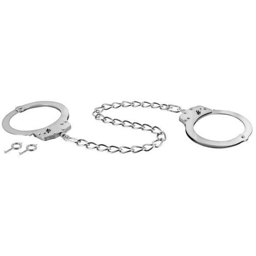 Поножи Fetish Tentation Adjustable metal ankle cuffs: Цвет серебристый