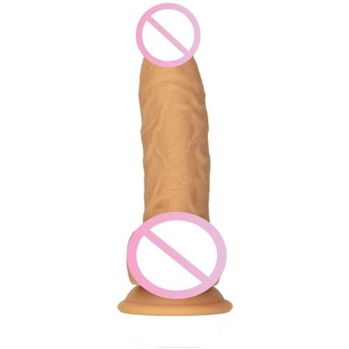 Фаллоимитатор Naked ADDICTION 8" Silicone Dong Сaramel