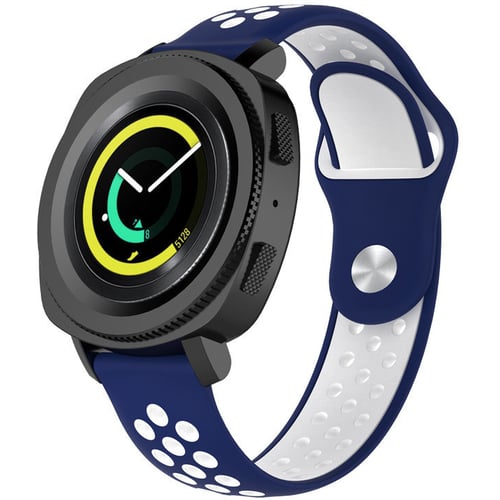 Becover Sport Band Vents Style Blue-White for Samsung Galaxy Watch 42mm / Watch Active / Active 2 40/44mm / Watch 3 41mm / Gear S2 Classic / Gear Sport (705698)