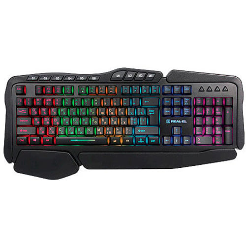 Клавіатура REAL-EL 8900 Gaming RGB Macro, black