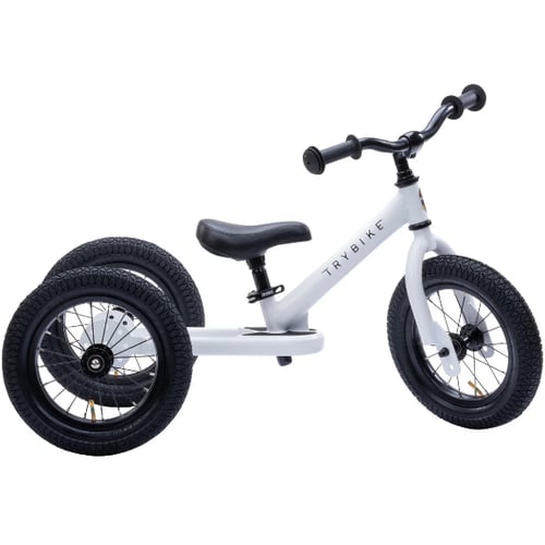 Комплект трехколесный беговел Trybike белый (TBS-2-WHT+TBS-99-TK)