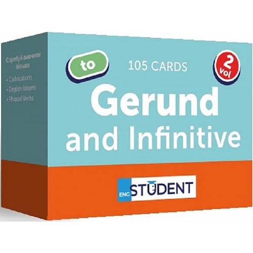 Gerund and Infinitive. Volume 2. 105 Cards. Картки для вивчення англійської