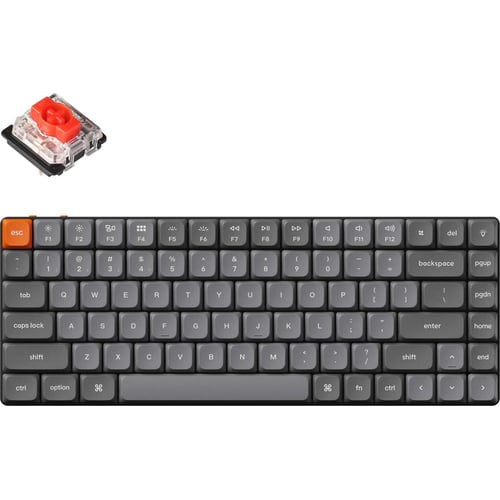 Клавіатура Keychron K3 Max 84 Key RGB Hot-Swap Gateron MX 2.0 Red Black (K3MH1_KEYCHRON)