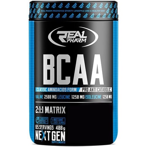 Аминокислота для спорта Real Pharm BCAA 400 g /66 servings/ Opuncja