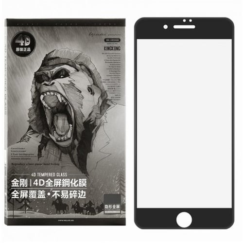 Защитное стекло для iPhone WK Tempered Glass Kingkong 4D Curved Black for iPhone SE 2020/iPhone 8/iPhone 7