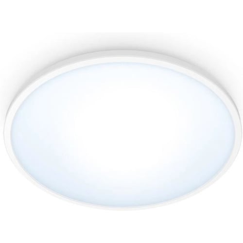 Умный потолочный светильник WiZ SuperSlim Ceiling, 16W, 1500lm, 29,2см, 2700-6500K, Wi-Fi, белый