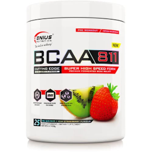 Аминокислота для спорта Genius Nutrition BCAA 8:1:1 400 g / 25 servings / Kiwi Strawberry