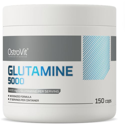 Амінокислота для спорту OstroVit Glutamine 5000 mg 150 caps / 37 servings