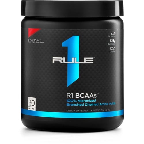 Аминокислота для спорта Rule One Proteins R1 BCAAs 222 g /30 servings/ Fruit Punch