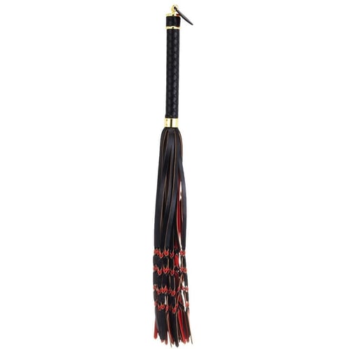 Флоггер LOCKINK Sevanda Red & Black Braided Tail Flogger фото 4