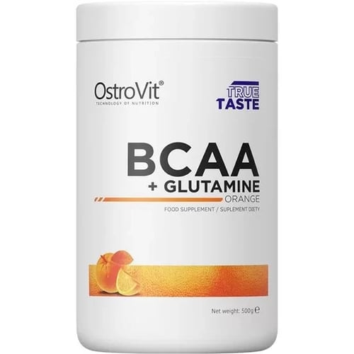 Аминокислота для спорта OstroVit BCAA + Glutamine 500 g /50 servings/ Orange