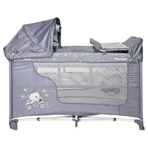 Манеж Lorelli MOONLIGHT 2L ROCKER (silver blue car)