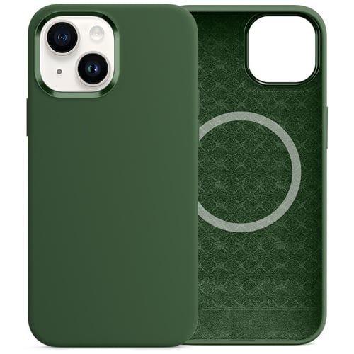 Чохол для iPhone Comma Magnetic Silicone Nature Series Green для iPhone 15 Plus