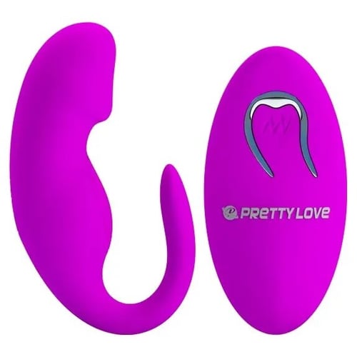 Вібратор для пар Pretty Love - 12 vibration functions, бездротовий контроль (BI-014482W)