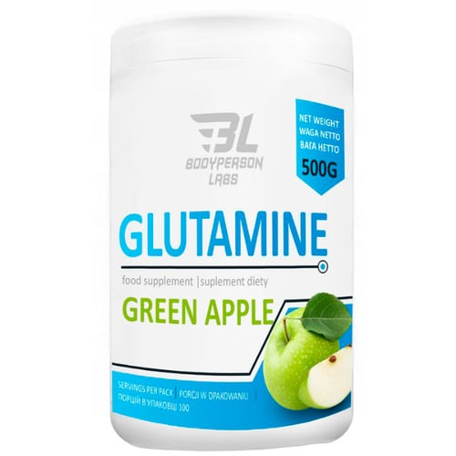 Амінокислота для спорту Bodyperson Labs Glutamine 500 g / 100 servings / Apple