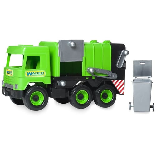 Мусоровоз Wader Middle truck зеленый (39484)