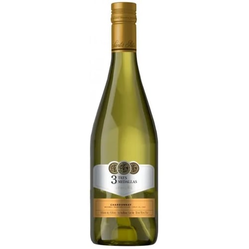 Вино Santa Rita Tres Medallas Chardonnay біле сухе 13.5% (0.75 л) (MAR7804330006748)