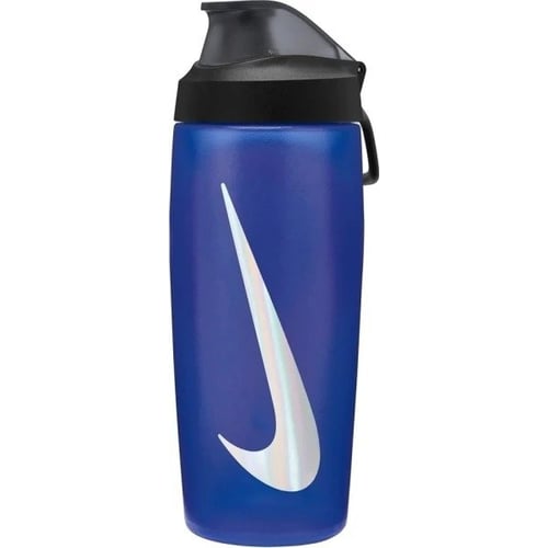 Фляга Пляшка Nike REFUEL BOTTLE LOCKING LID 18 OZ Синьо-чорно-сріблястий Уні 532 мл (N.100.7669.423.18)