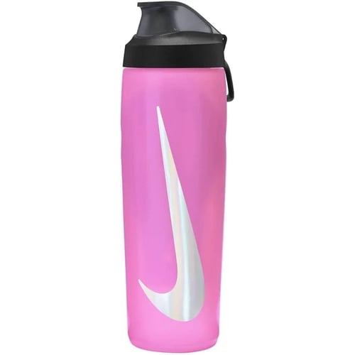 Фляга Пляшка Nike REFUEL BOTTLE LOCKING LID 24 OZ Рожево-чорно-сріблястий Уні 709 мл (N.100.7668.637.24)